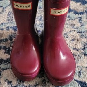 Toddler Girls Plum Hunter Rain Boots
